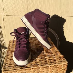 Purple Adidas High Top Sneaker